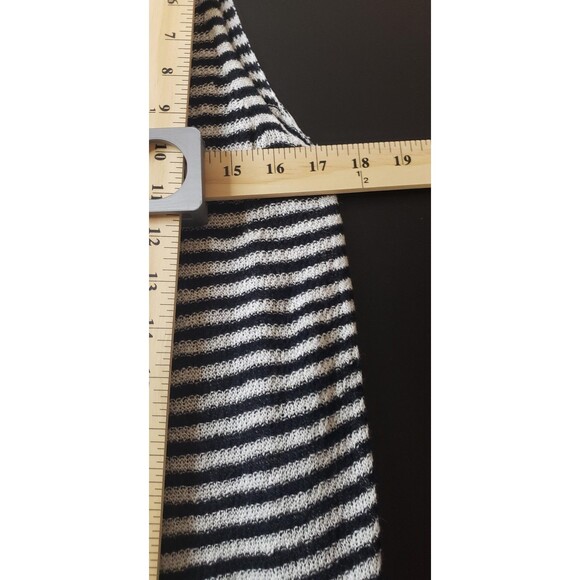 Eileen Fisher Sweater Womens Medium Stripe Organic Linen Tank Top Knit Pullover - Picture 6 of 7